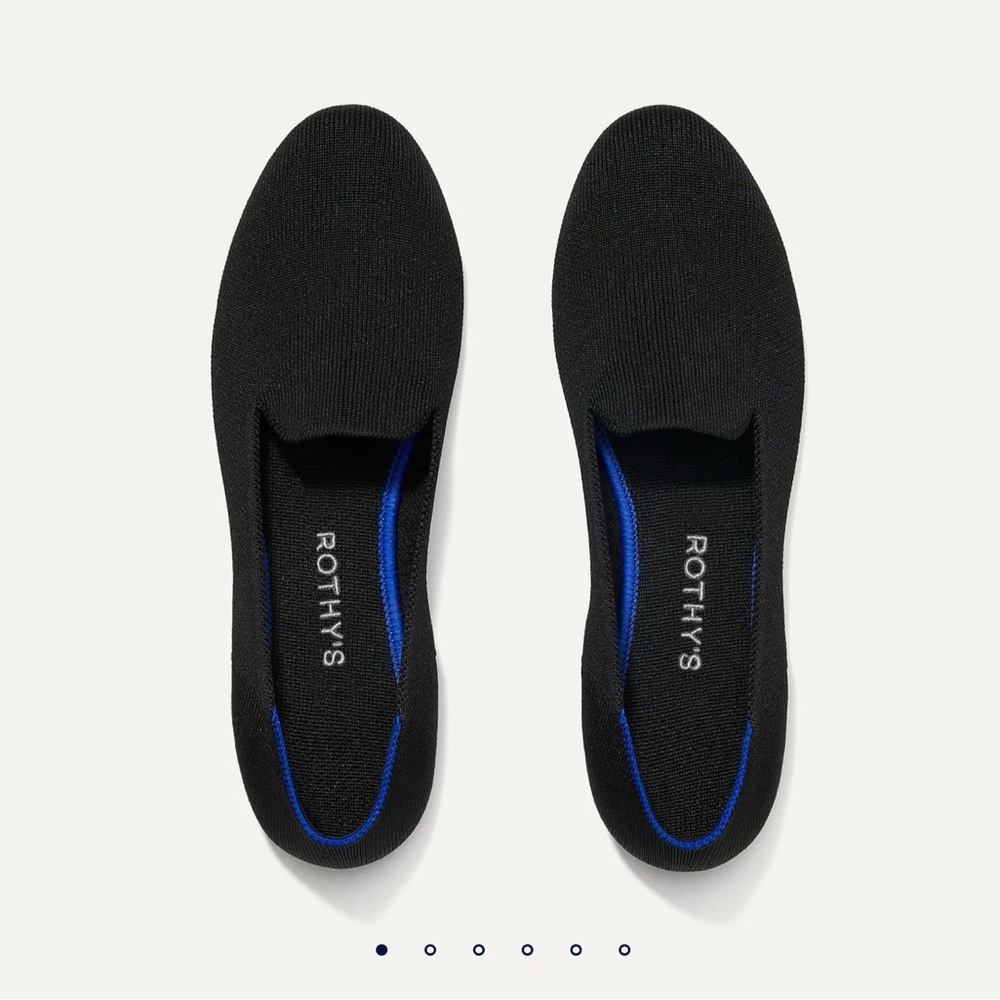 Rothy's Loafers NWOT Black Solid Size 9